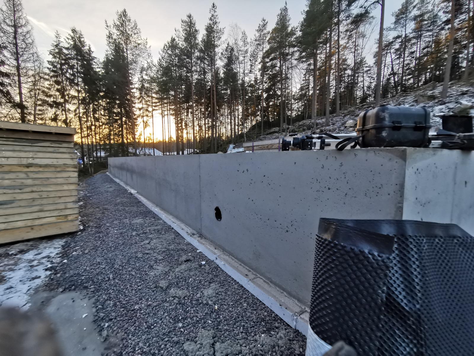 Perustus valmis sorapatjalle